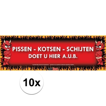 Pissen-Kotsen-Schijten Sticky Devil sticker