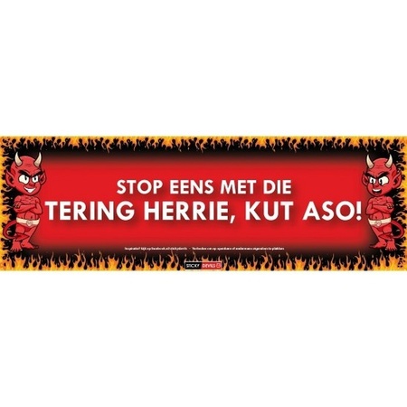 Tering herrie Sticky Devil sticker