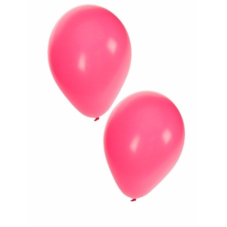 Pink party balloons 10x pieces