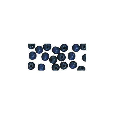115x dark blue wooden beads 6 mm