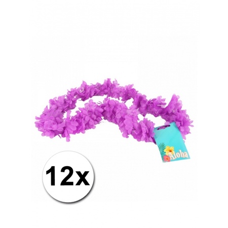 12 purple Hawaii garland 12x