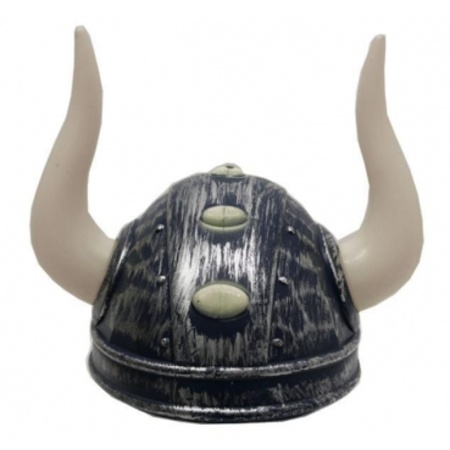 12 Zilveren Viking helmen voor volwassenen