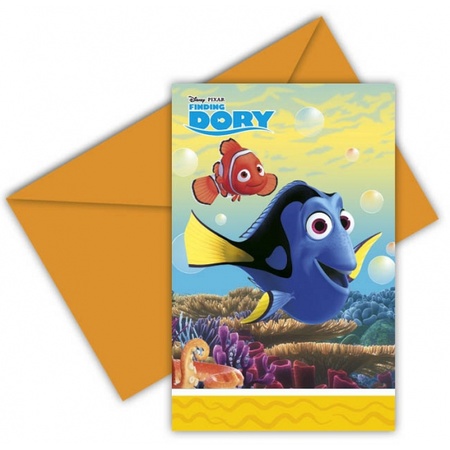 Disney Finding Dory invitations 12 pieces