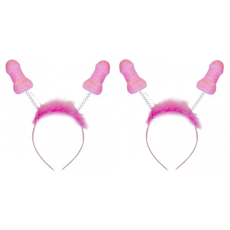 12x pieces pink tiara with penises