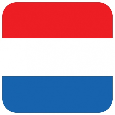 Glas viltjes met Nederlandse vlag 15 st