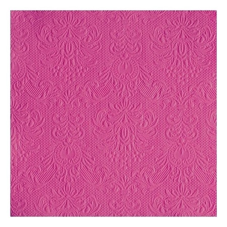 Napkin pink baroque print 3-layers 15pcs