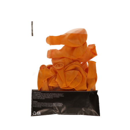 15x stuks Oranje party ballonnen 27 cm