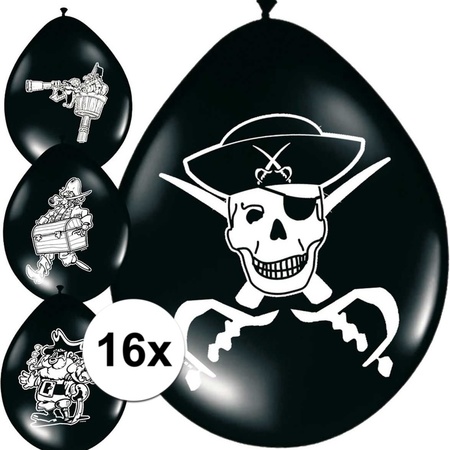 16x Pirate balloons