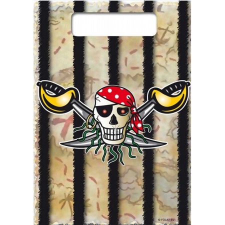 Party bags pirate party 16x