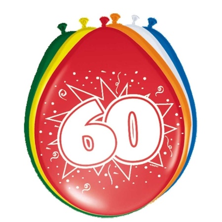 16x Balloons 60 years