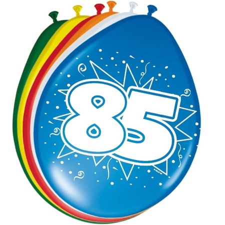 16x stuks ballonnen 85 jaar