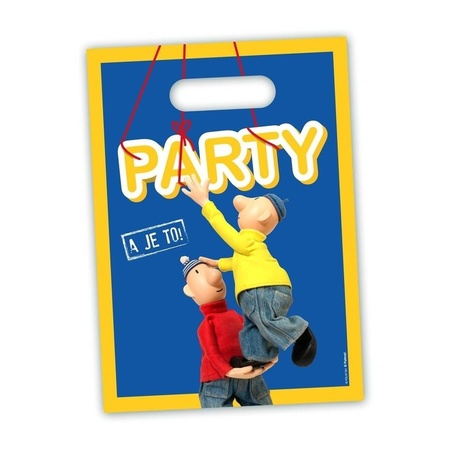 16x pieces Pat & Mat party theme bags