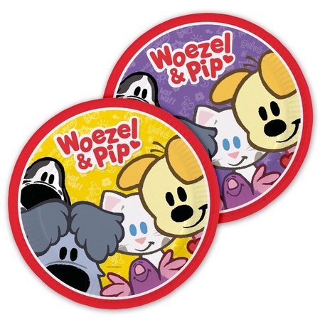 Woezel and Pip party plates 16 pieces