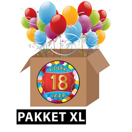 18 jarige feestversiering pakket XL