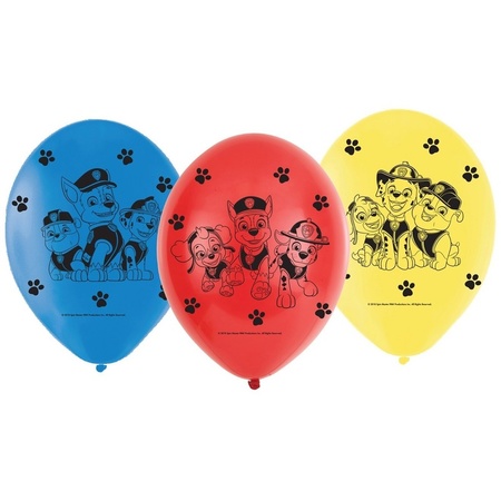 18x Paw Patrol themafeest ballonnen 23 cm