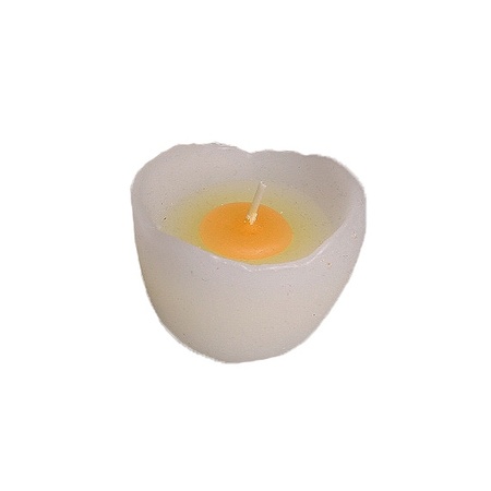 White egg candle 5 cm