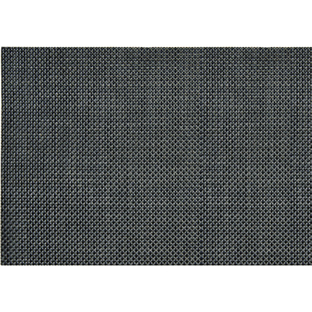 1x Placemats antraciet grijs geweven/gevlochten 45 x 30 cm