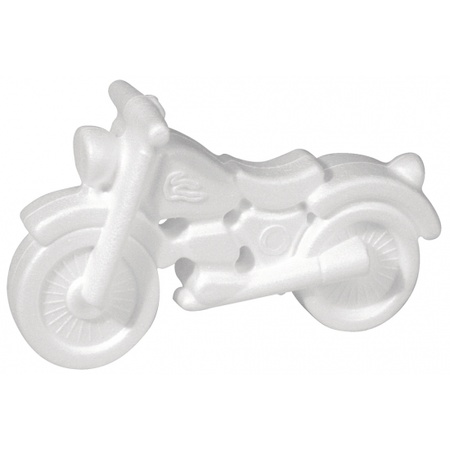 1x Styrofoam motorcycle 17 cm