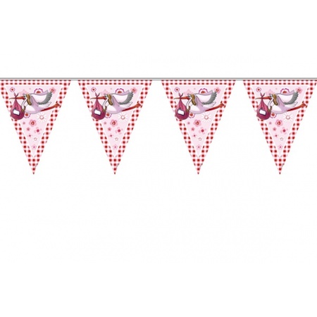 1x Bunting flags birth of a girl