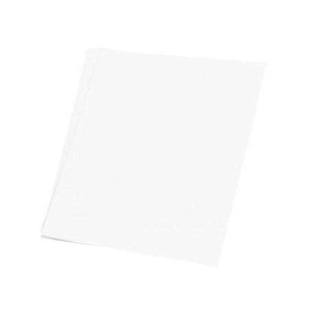 1x White cardboard sheet 48 x 68 cm