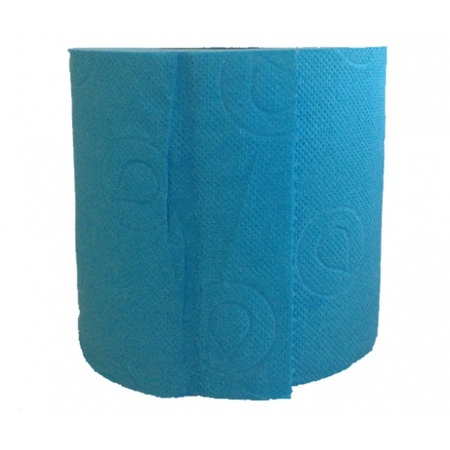 1x Turquoise toilet paper roll 140 sheets