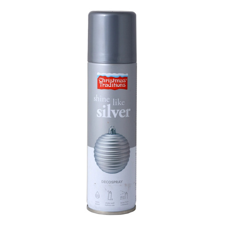 1x Deco spray silver 150 ml
