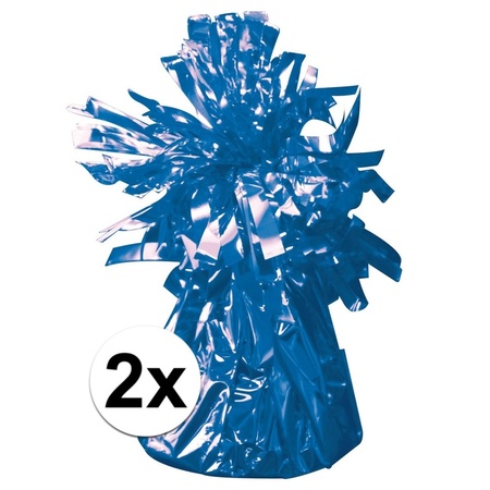 2 Ballongewichten blauw 170 gr