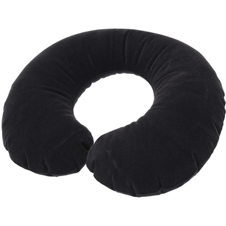 2x Black inflatable neck pillow