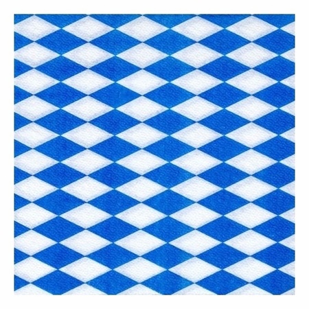 2x 100 servetten blauw met wit