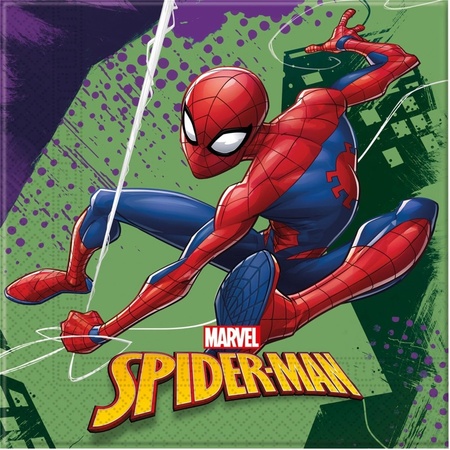 20 Marvel spiderman napkins 33 x 33 cm