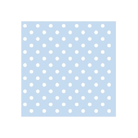 20x Napkin dots blue 3-layers 