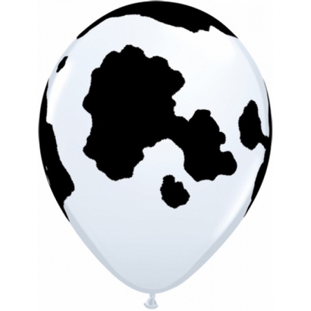 20x Balloons with cow print 28 cm