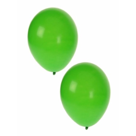 20x stuks groene party ballonnen 27 cm