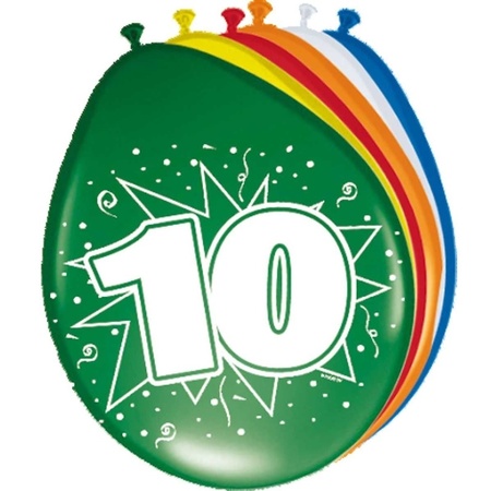 10 years balloons 24x