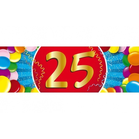 25 jarige feestversiering pakket