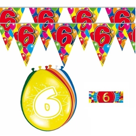 2x 6 year Flagline + balloons