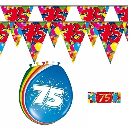 2x 75 year Flagline + balloons