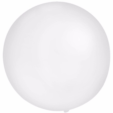 2x Big balloons 60 cm white