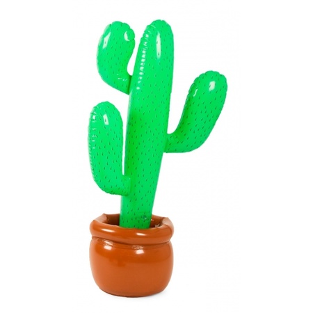 2x Opblaasbare cactus 85 cm