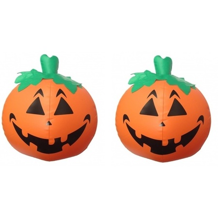 2x Inflatable LED pumpkin