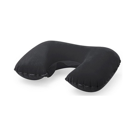 2x Neck cushion inflatable black