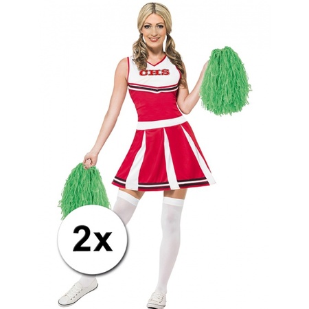 2x Cheerball green 28 cm