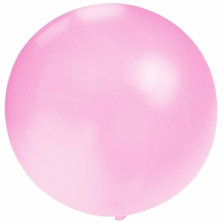 2x Big balloon 60 cm baby pink