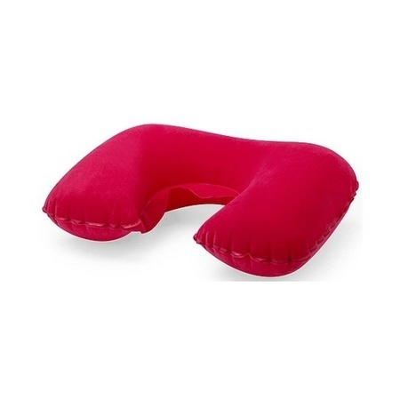 2x Neck cushion inflatable red