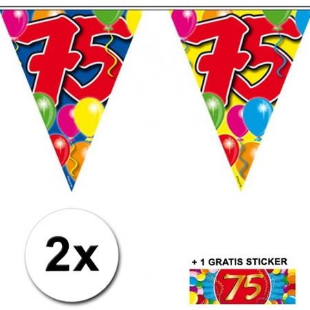 2x Flagline 75 years simplex with free sticker