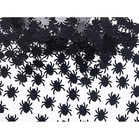 30 gram spinnetjes confetti zwart 