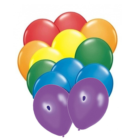 Feest ballonnen regenboog 30 x
