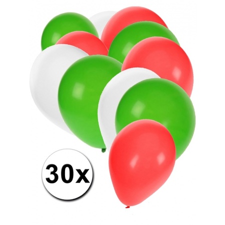 30x balloons in Iranian colors