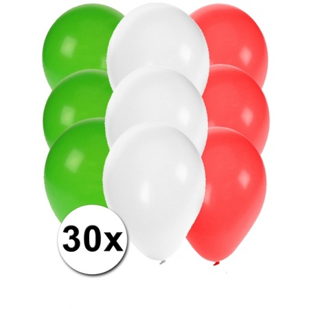 30x balloons in Mexican colors