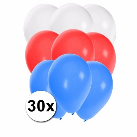 30 stuks party ballonnen in de Russische kleuren